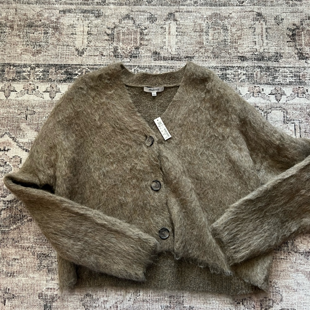 Madewell Brushed V neck Cardigan